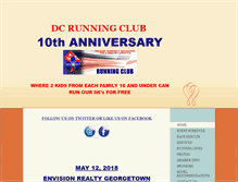 Tablet Screenshot of dcrunningclub.com